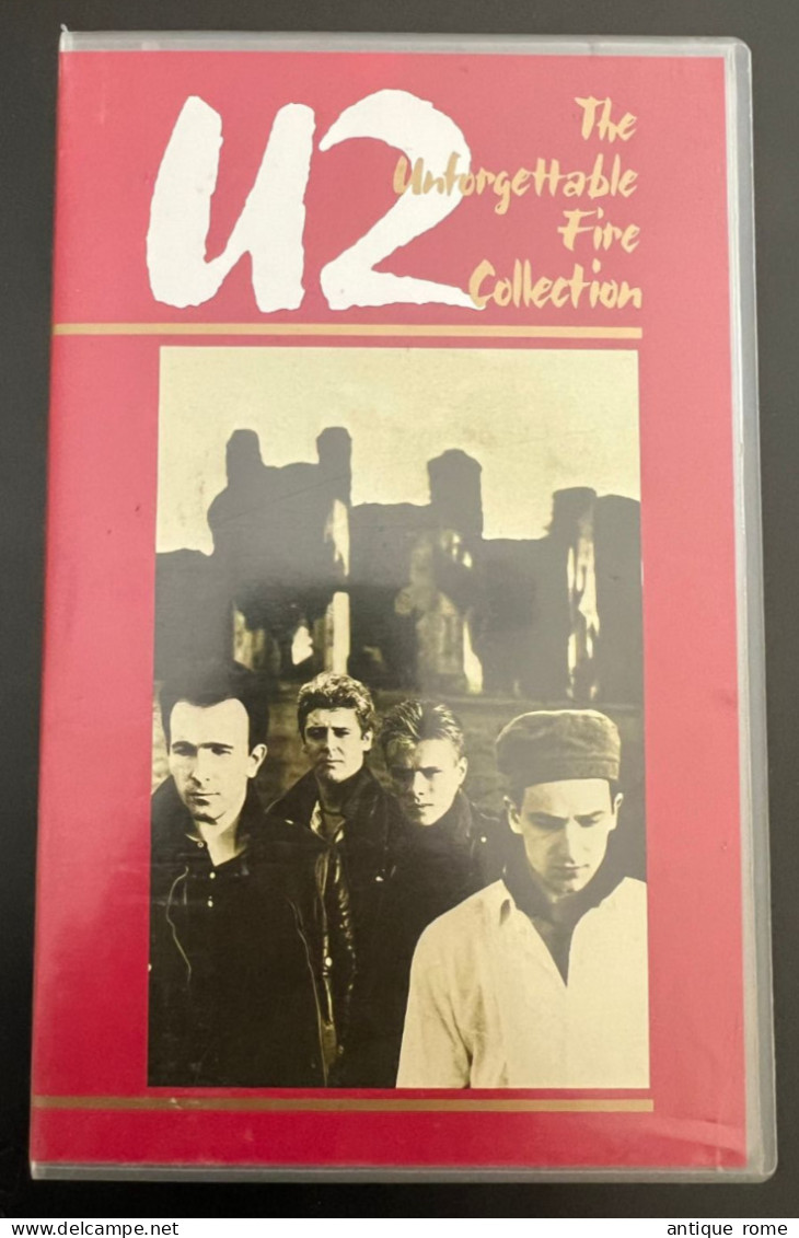 U2_ Lot De 3 Rares VHS The Unforgettable Fire Collection/ Blood Red Sky/ Achctung Baby ...en Parfait Etat - Concert En Muziek