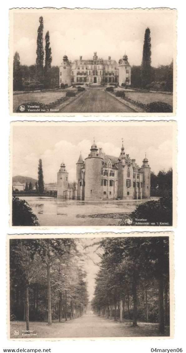 ***  3 X VORSELAAR  ***   -   KASTEEL   -    Zie / Voir Scan's - Vorselaar