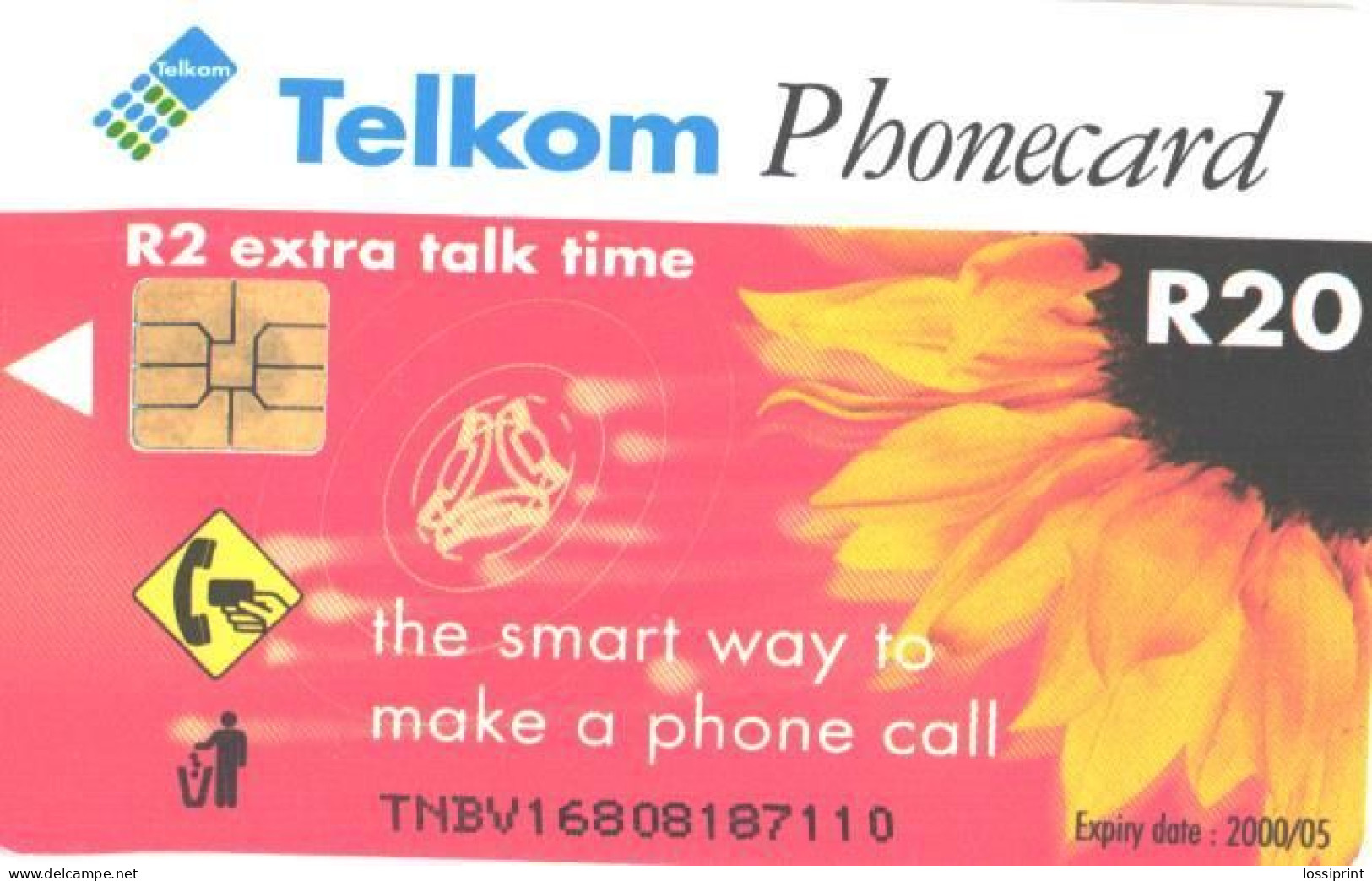 South Africa:Used Phonecard, Telkom, R 20, Puzzle Card, 2000 - Puzzle
