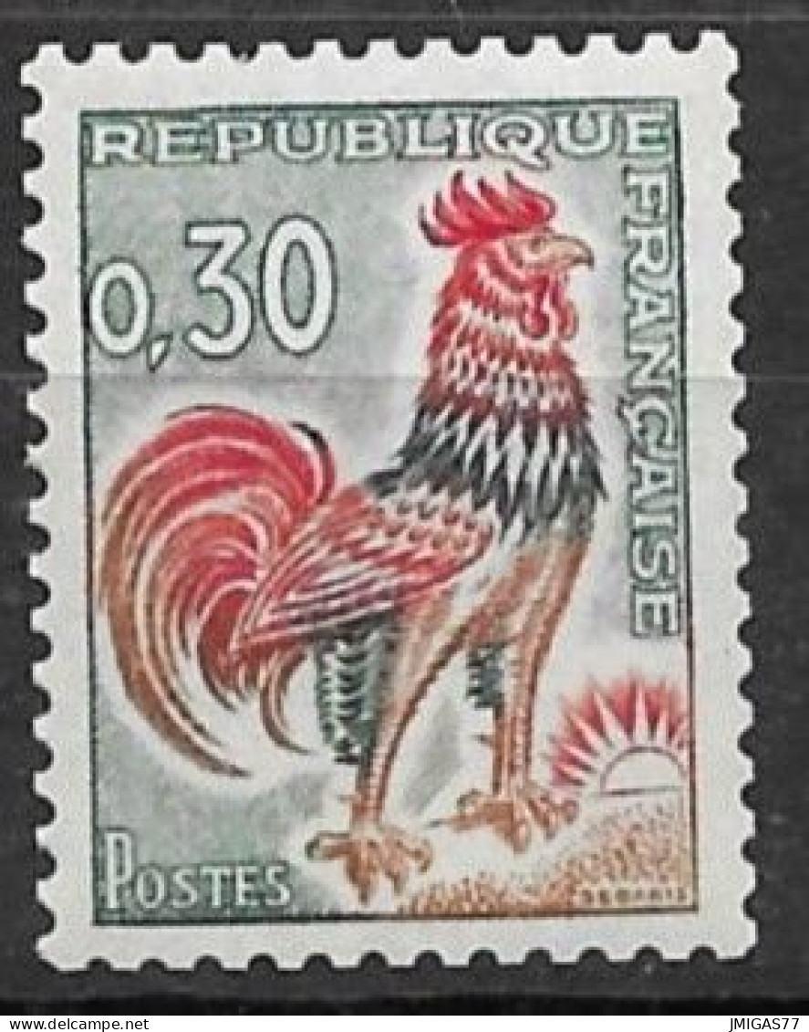 FRANCE N° 1331Ab  N° Rouge Au Verso  Neuf ** MNH - Neufs