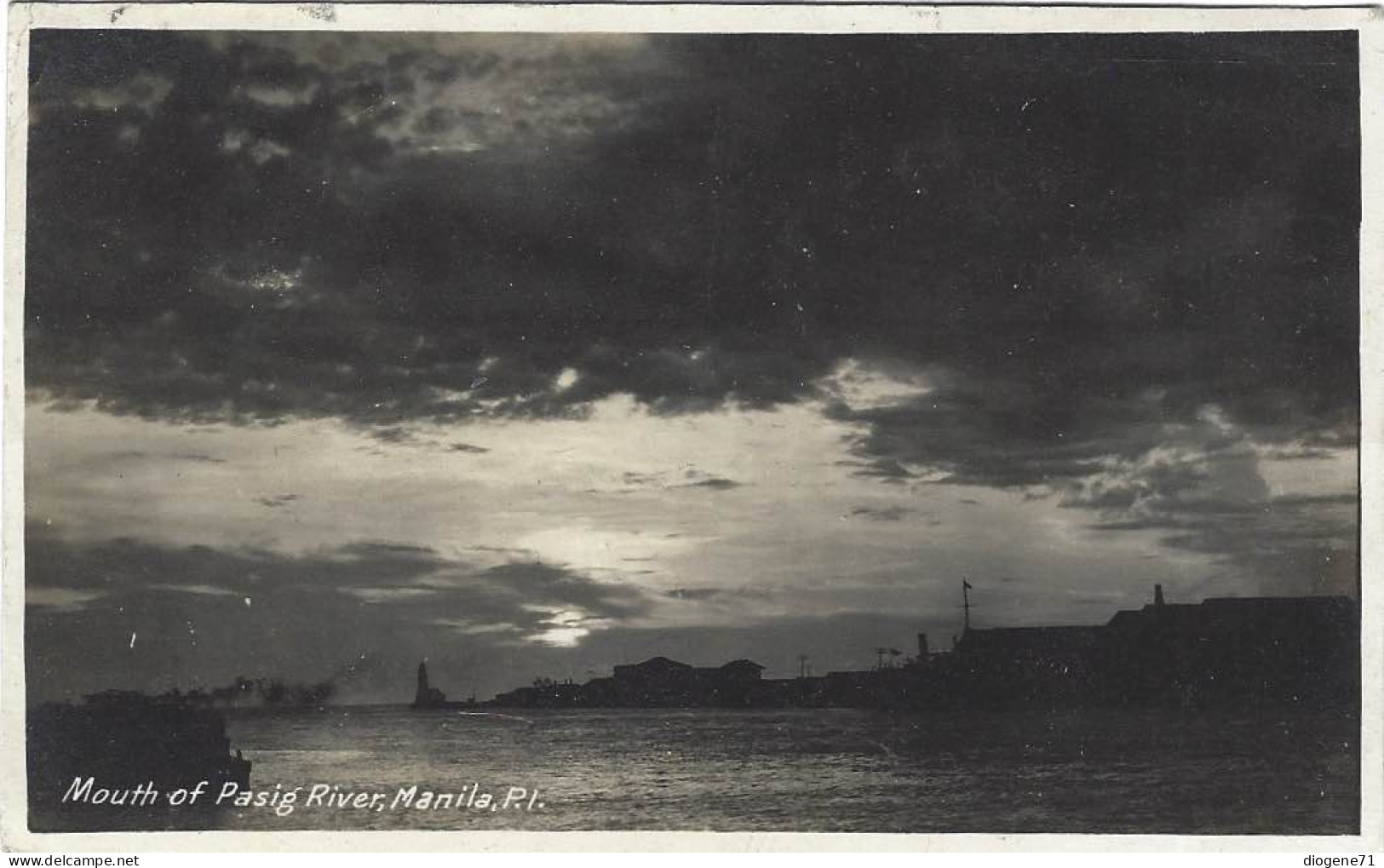 Mouth Of Pasig River Manila 1917 - Philippines