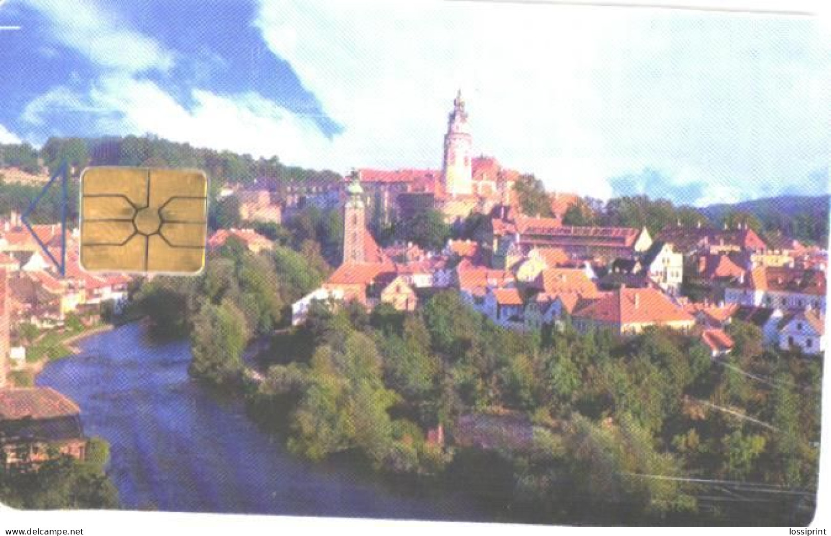 Czech:Used Phonecard, SPT Telecom, 50 Units, Cesky Krumlov Overview, 1998 - Landscapes