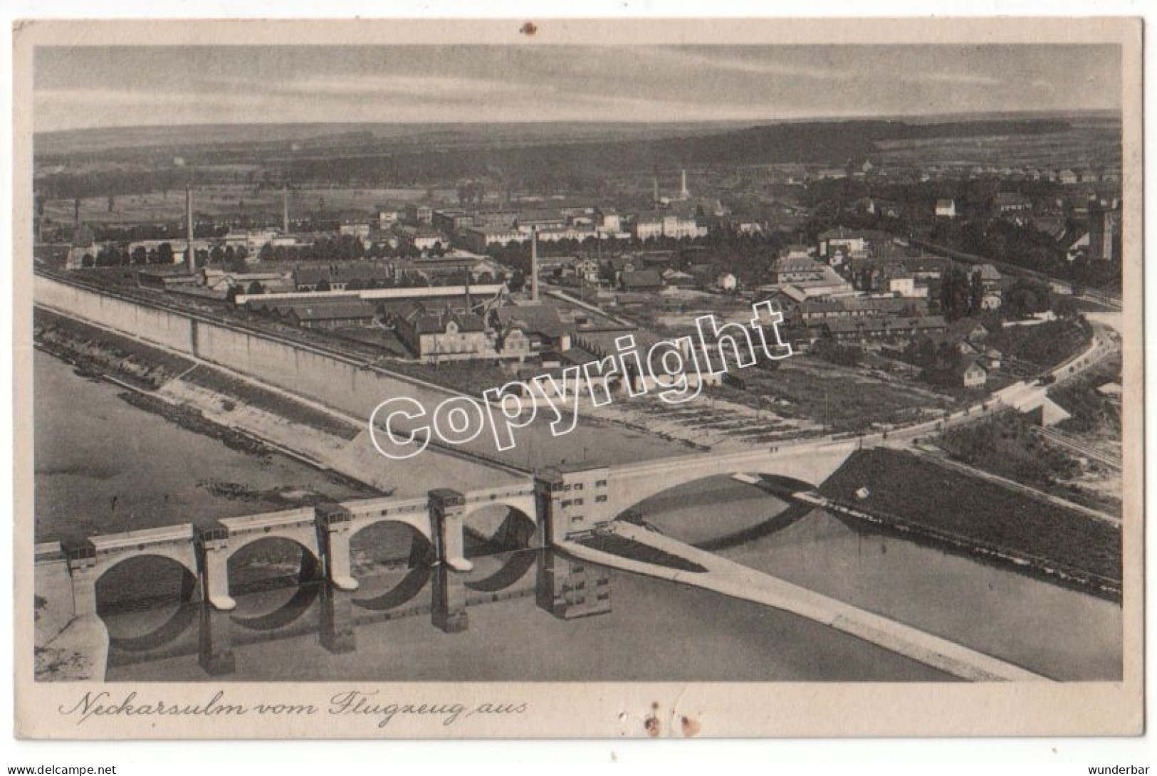 Neckarsulm Vom Flugzeug Aus  1930  (x1106) - Neckarsulm