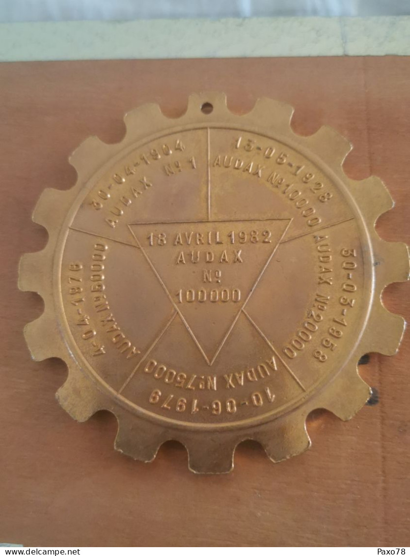 Luxembourg Médaille , Brevet Euraudax 300km 1982 - Autres & Non Classés
