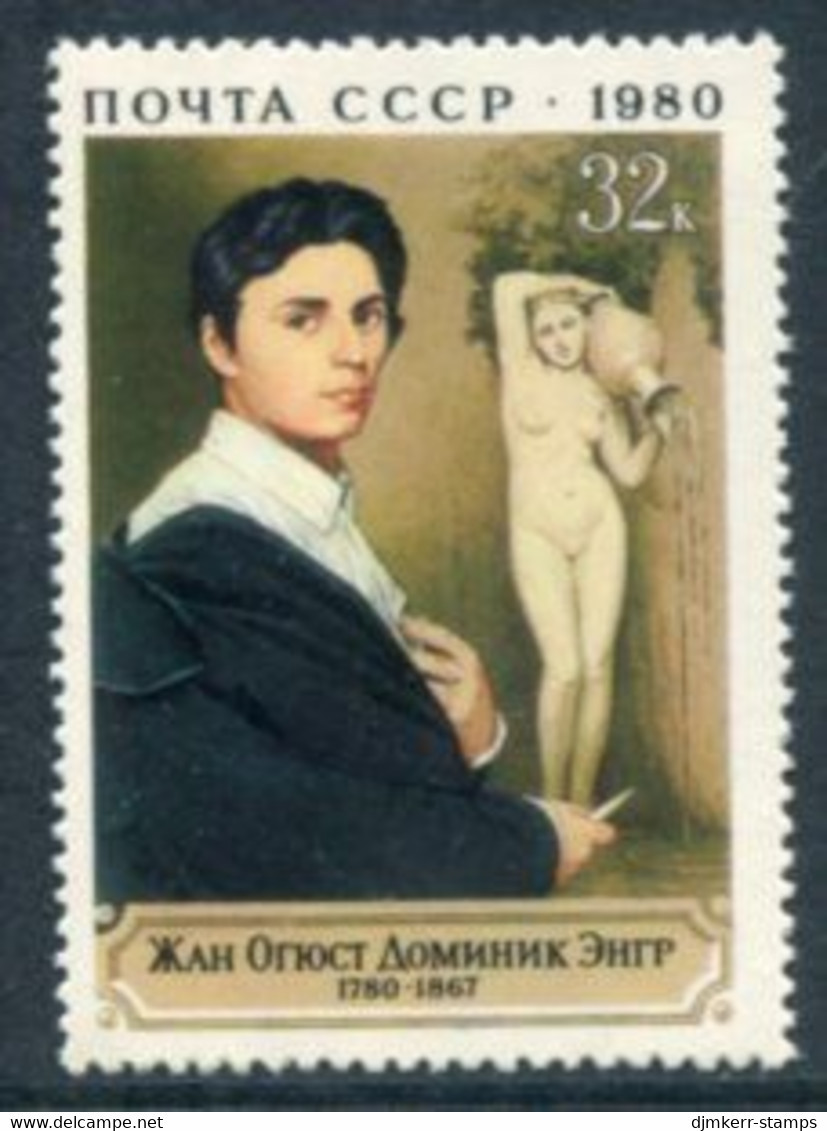 SOVIET UNION 1980 Ingres Birth Bicentenary MNH / **.  Michel 4987 - Unused Stamps