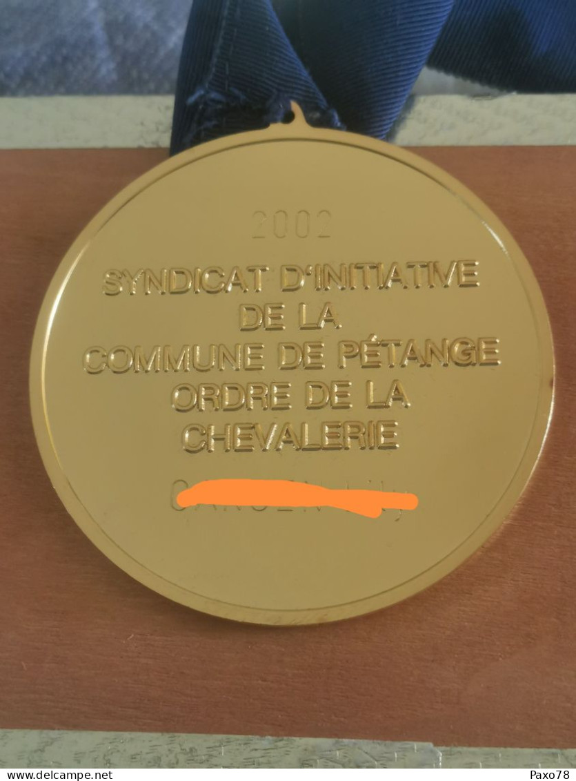 Luxembourg Médaille , Syndicat D'initiative Petange, Ordre De La Chevalerie 2002 - Andere & Zonder Classificatie