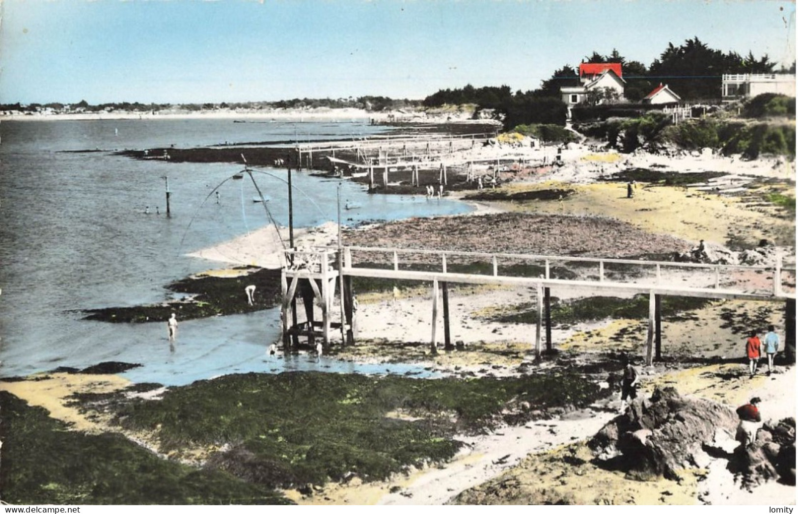 44 La Plaine Sur Mer Le Port Giraud Les Pecheries CPSM PF Cachet La Plaine Sur Mer 1960 - La-Plaine-sur-Mer