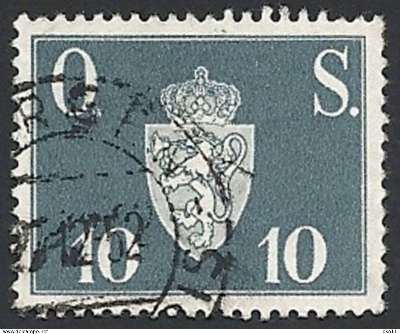 Norwegen Dienstm. 1951, Mi.-Nr. 62, Gestempelt - Oficiales