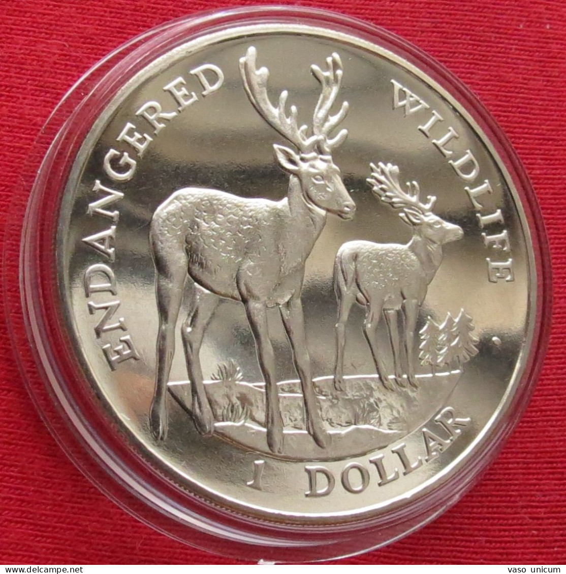 Cook Islands 1 $ 1996  Deer - Cook