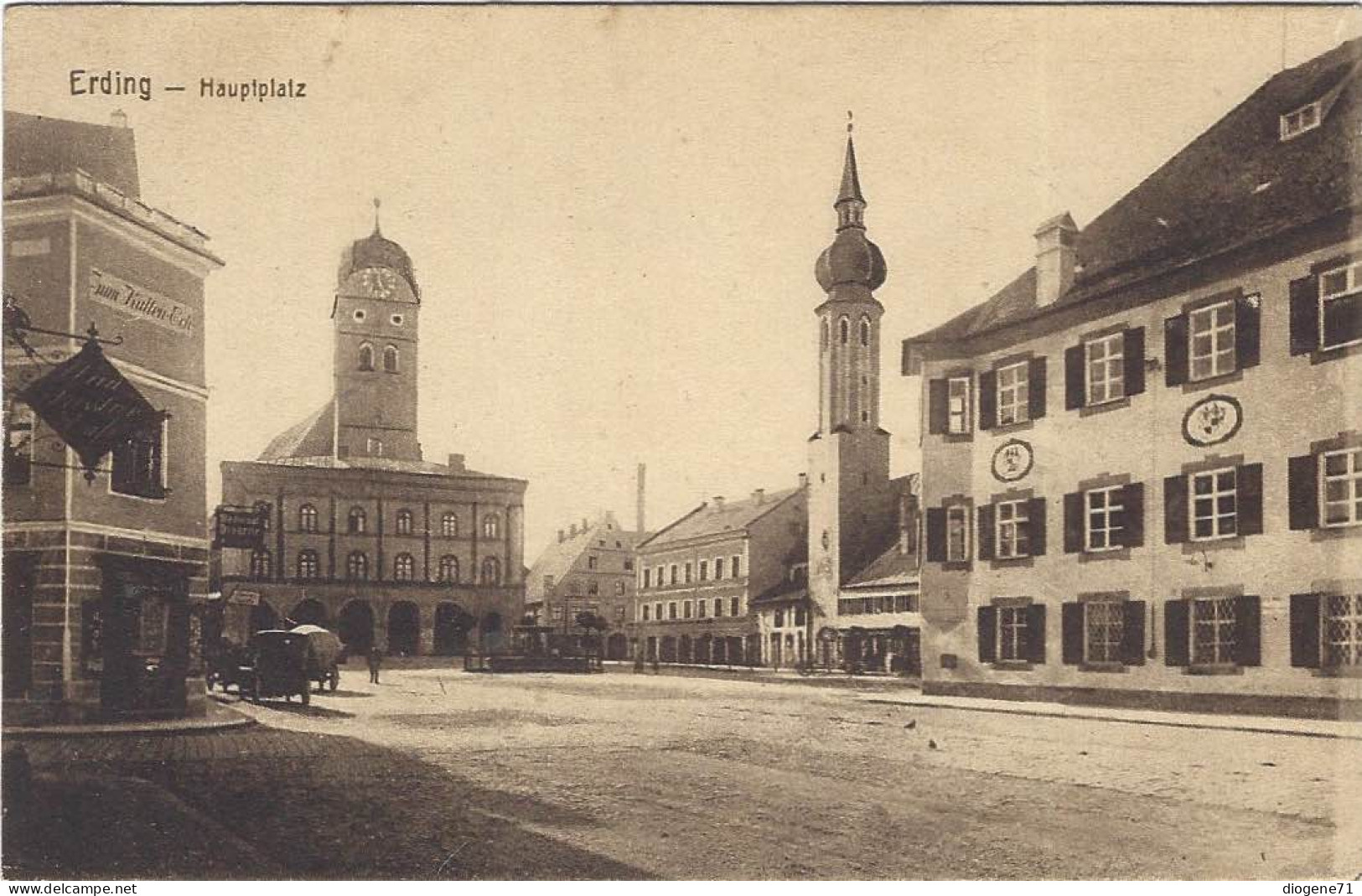 Erding Hauptplatz Belebt - Erding