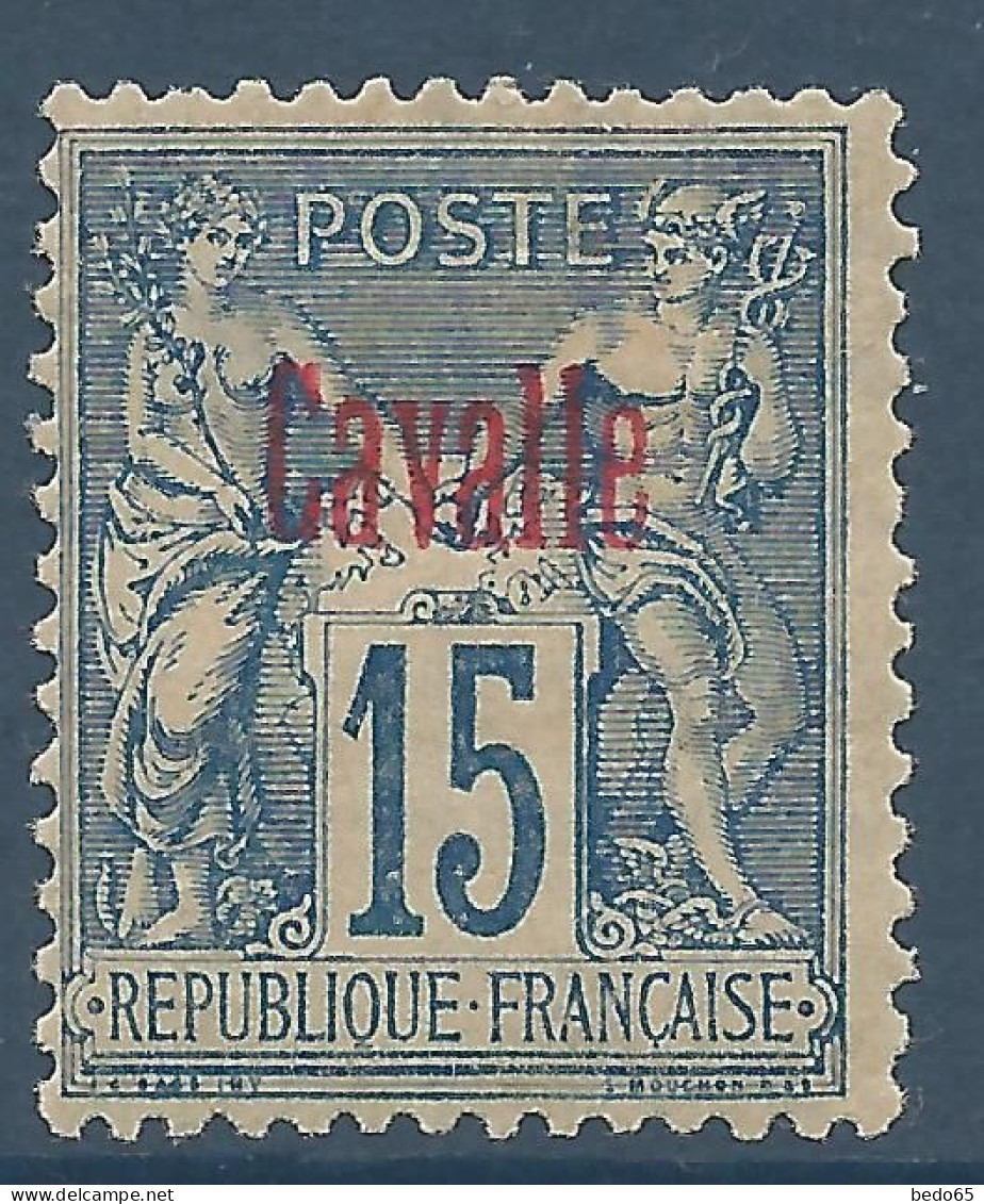 CAVALLE N° 5 NEUF* CHARNIERE Aminci  / Hinge  / MH - Ongebruikt