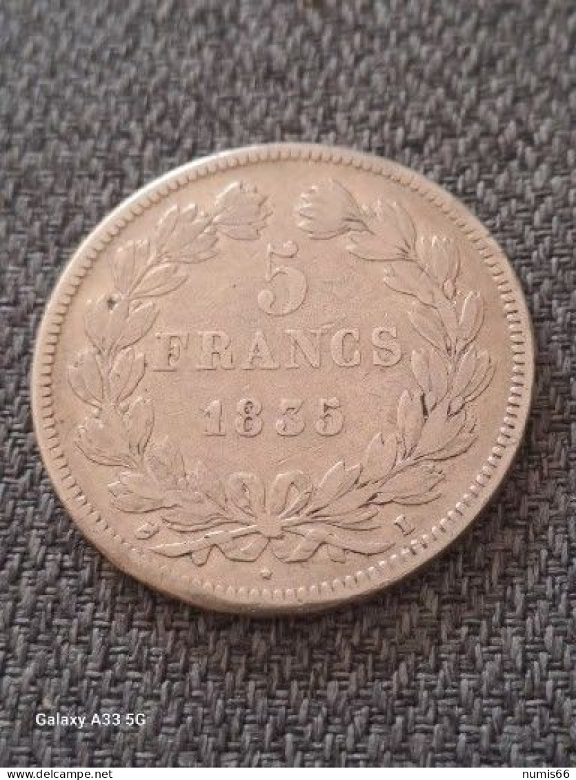 5 Francs Louis Philippe 1835 I - 5 Francs