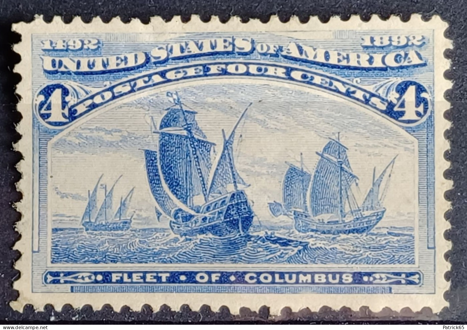 Amerika Fleet Of Columbus  Jaar 1893 Yvert Nr.84  MH--Hinged--Scharnier - Ongebruikt