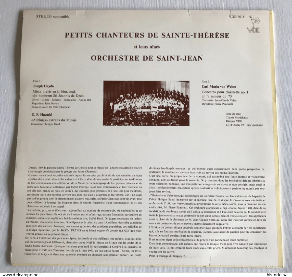 PETITS CHANTEURS DE SAINTE THERESE Et Leurs Ainés ORCHESTRE DE SAINT JEAN - LP - Gospel & Religiöser Gesang