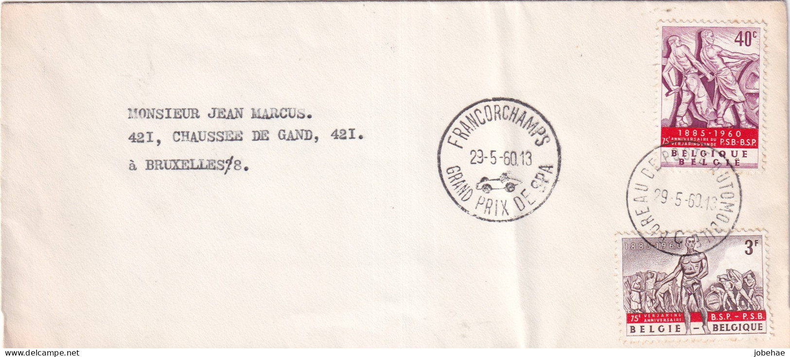 Belgie FDC YT° 1131-1132 - 1951-1960