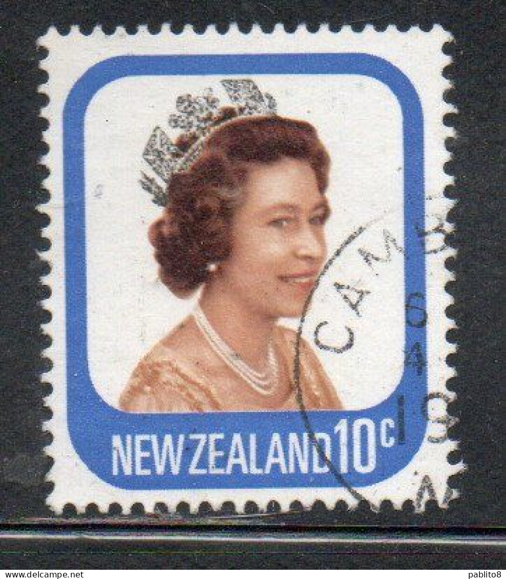 NEW ZEALAND NUOVA ZELANDA 1977 1982 QUEEN ELIZABETH II 10c USED USATO OBLITERE' - Used Stamps