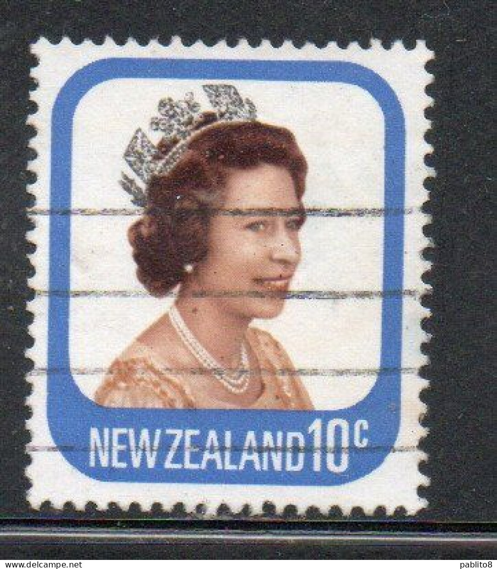 NEW ZEALAND NUOVA ZELANDA 1977 1982 QUEEN ELIZABETH II 10c USED USATO OBLITERE' - Used Stamps