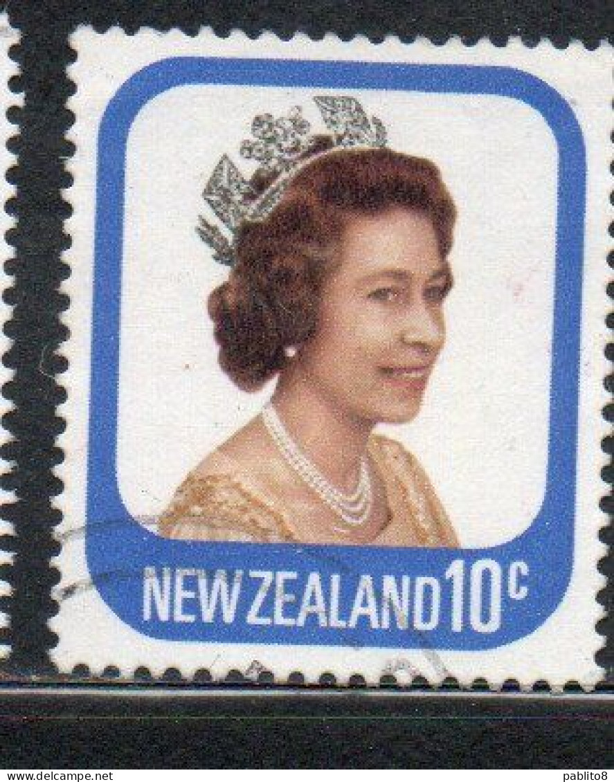 NEW ZEALAND NUOVA ZELANDA 1977 1982 QUEEN ELIZABETH II 10c USED USATO OBLITERE' - Oblitérés