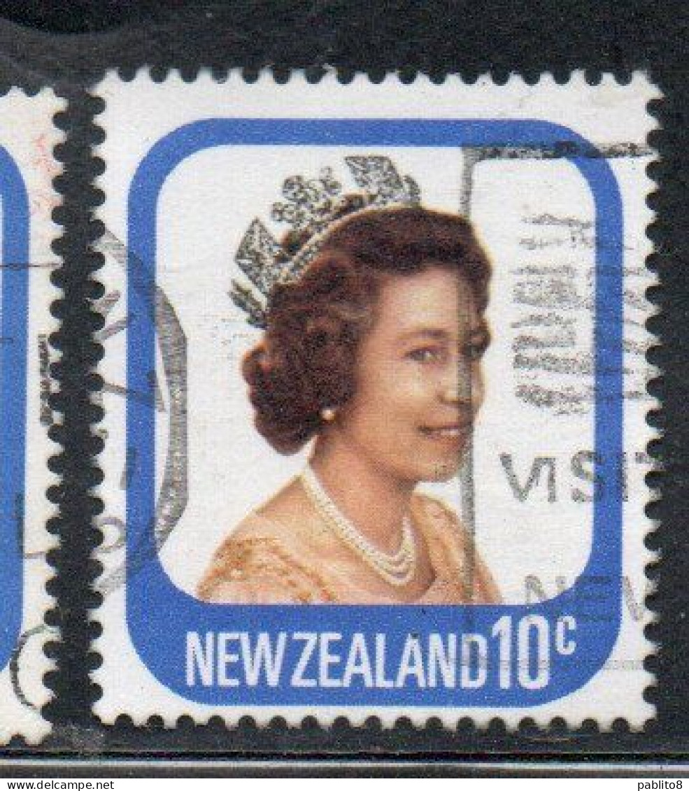 NEW ZEALAND NUOVA ZELANDA 1977 1982 QUEEN ELIZABETH II 10c USED USATO OBLITERE' - Oblitérés