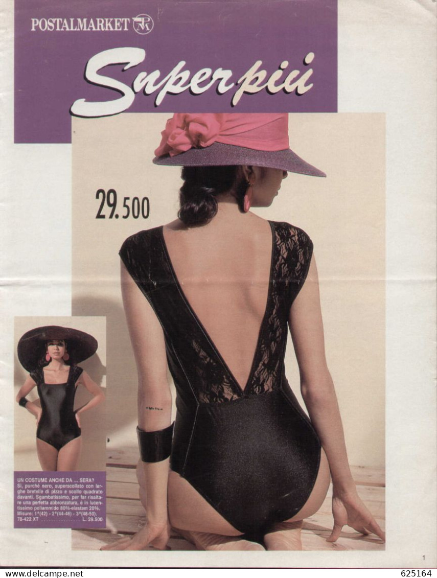 Magazine Postalmarket 1990s Super Più Mare - En Italien - Fashion