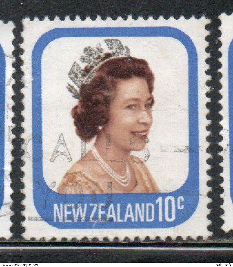 NEW ZEALAND NUOVA ZELANDA 1977 1982 QUEEN ELIZABETH II 10c USED USATO OBLITERE' - Gebraucht