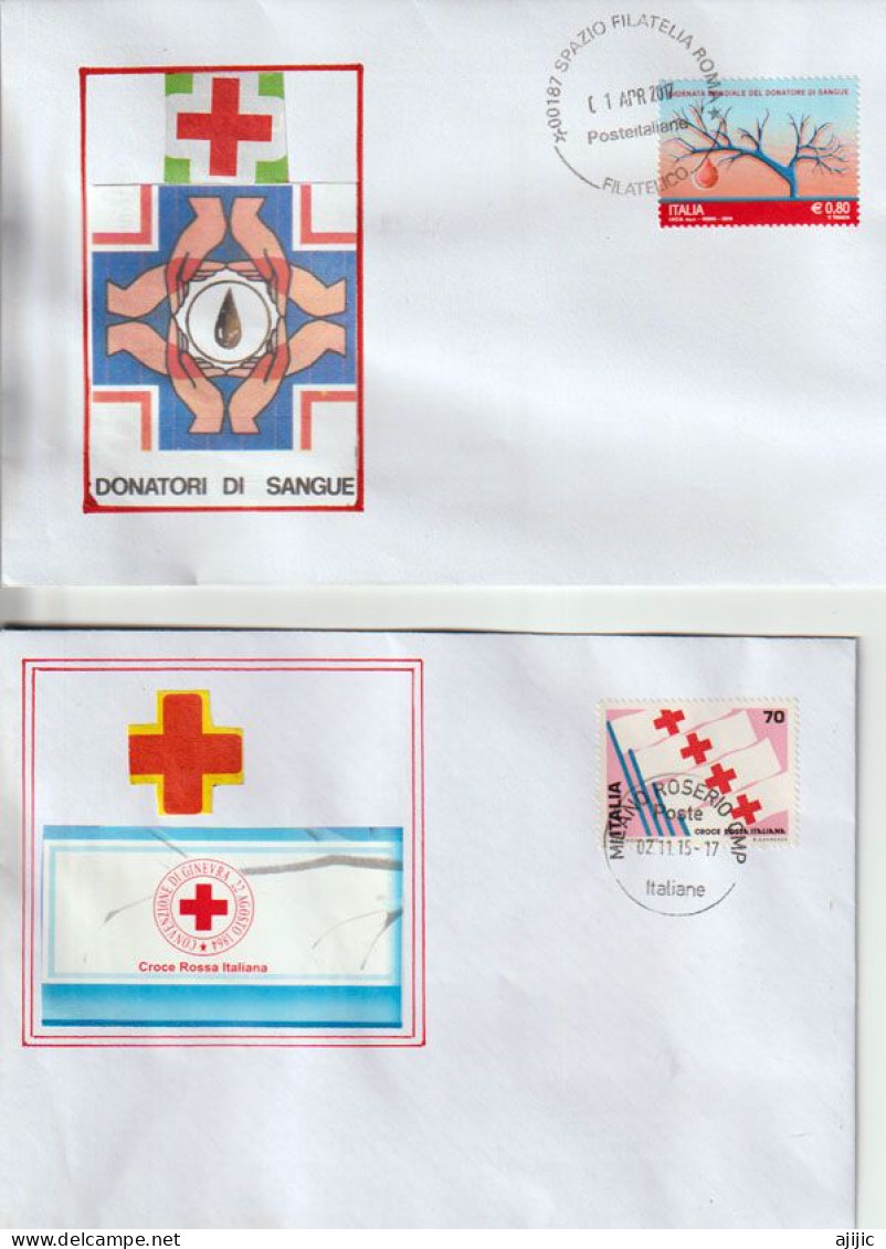 La Croix-Rouge Italienne, Sur Lettre De Milano Roserio - First Aid