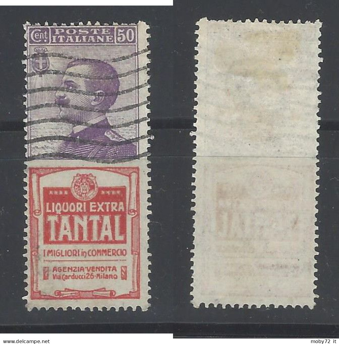Italia - 1924 - Usato/used - Pubblicitari - Reklamefeldern - Tantal - Mi N. 92/R 11 - Reklame