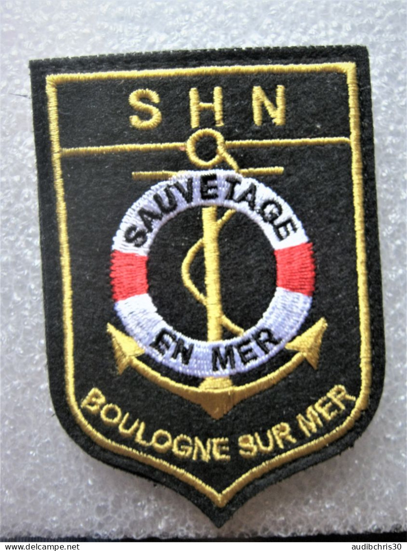 ECUSSON SAUVETAGE EN MER SNSM / SHN DE BOULOGNE SUR MER SUR VELCROS - Pompiers