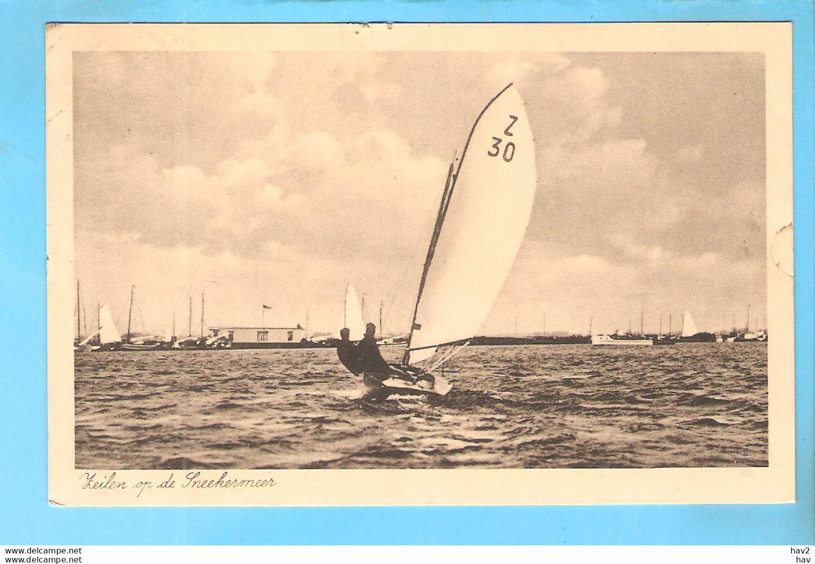 Sneek Zeilen Op Sneekermeer 1935 RY57290 - Sneek