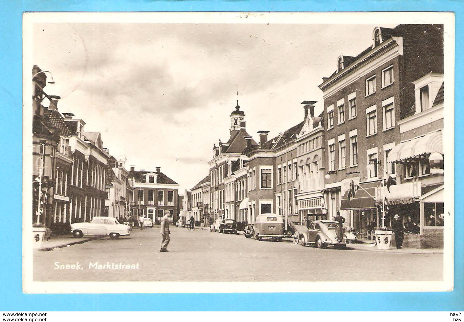 Sneek Marktstraat VW Bestel En Kever 1956 RY57031 - Sneek