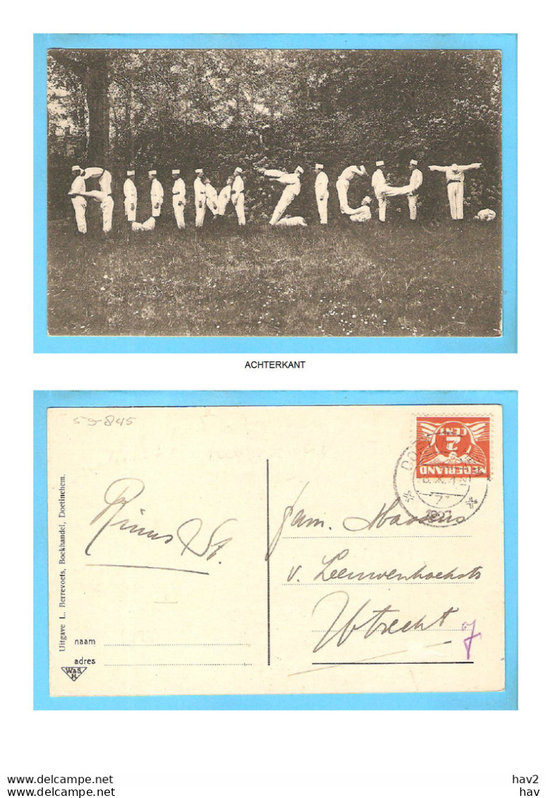 Doetinchem Ruimzicht  Fantasie 1927 RY55845 - Doetinchem