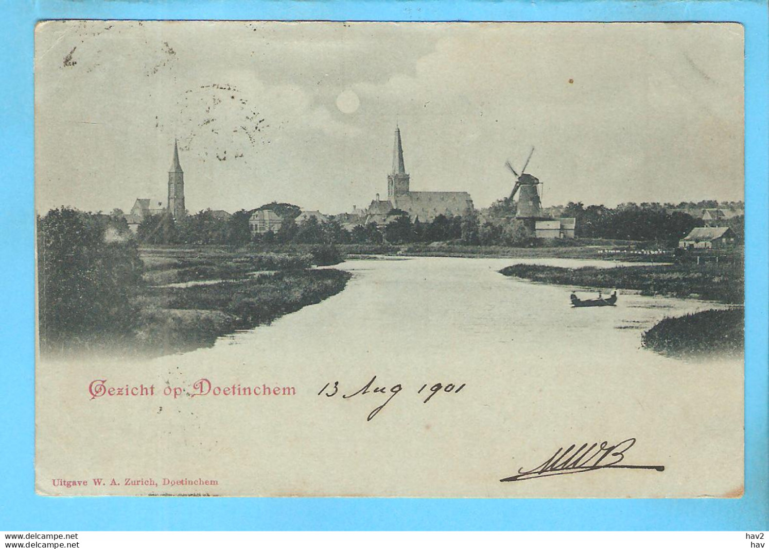 Doetinchem Gezicht Op Stad En Molen 1901 ML2595 - Doetinchem