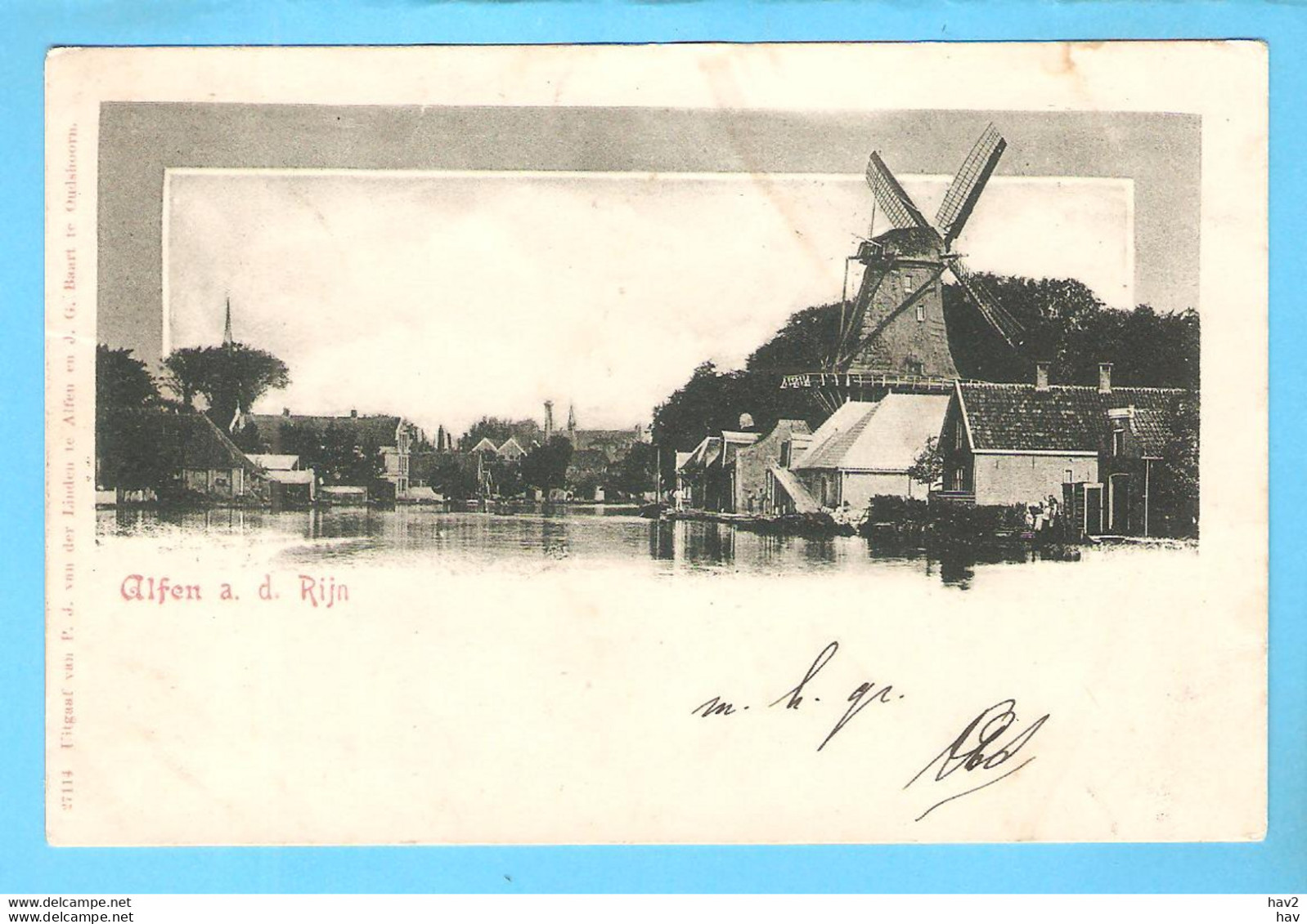 Alphen A.d. Rijn Molen De Eendracht 1901 RY56645 - Alphen A/d Rijn