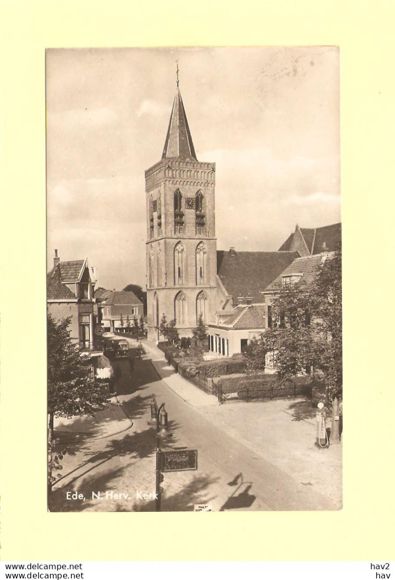 Ede Ned. Hervormde Kerk Tankstation Shell 1942 RY35129 - Ede