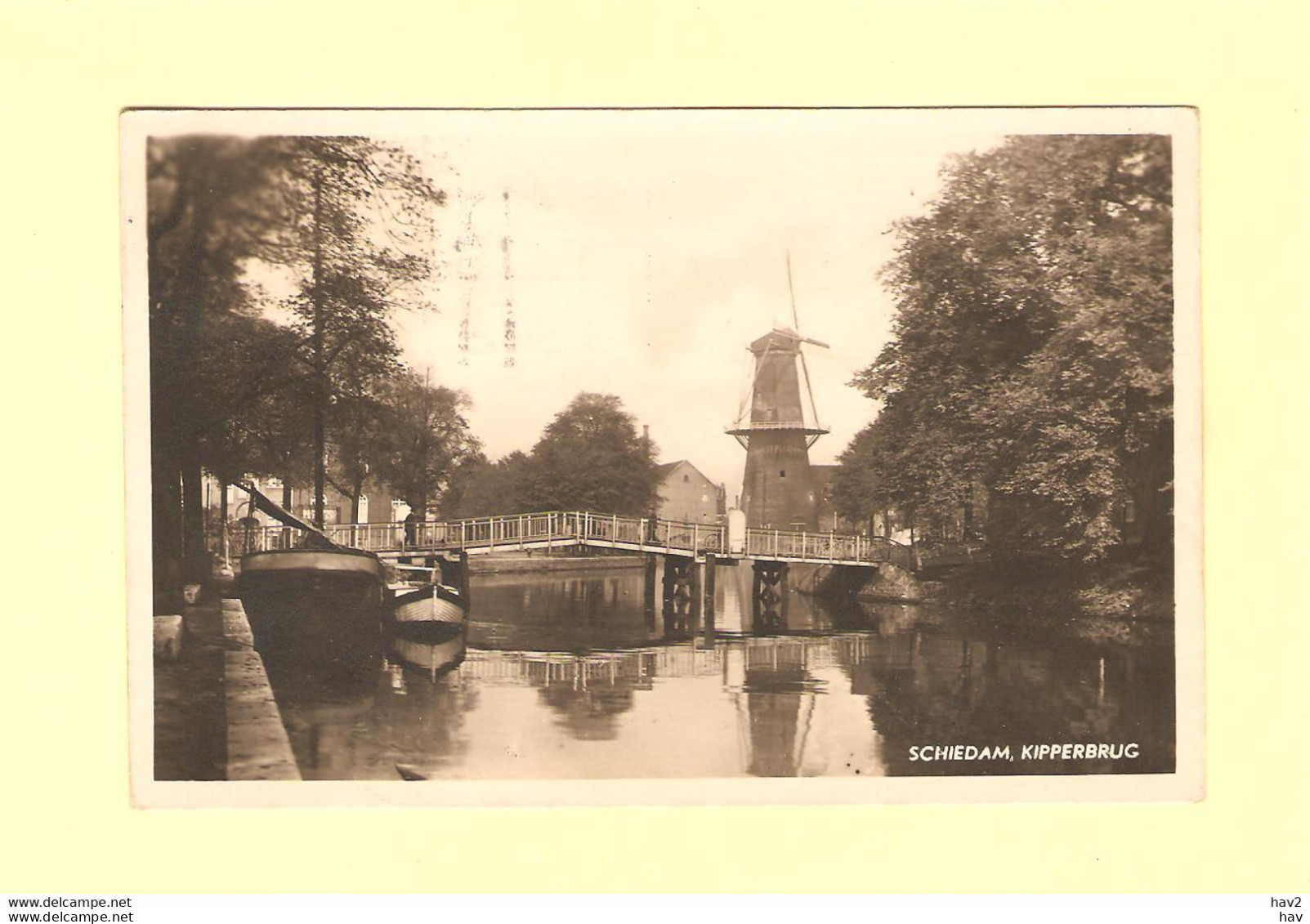 Schiedam Molen Bij Kippenbrug 1933 RY35072 - Schiedam