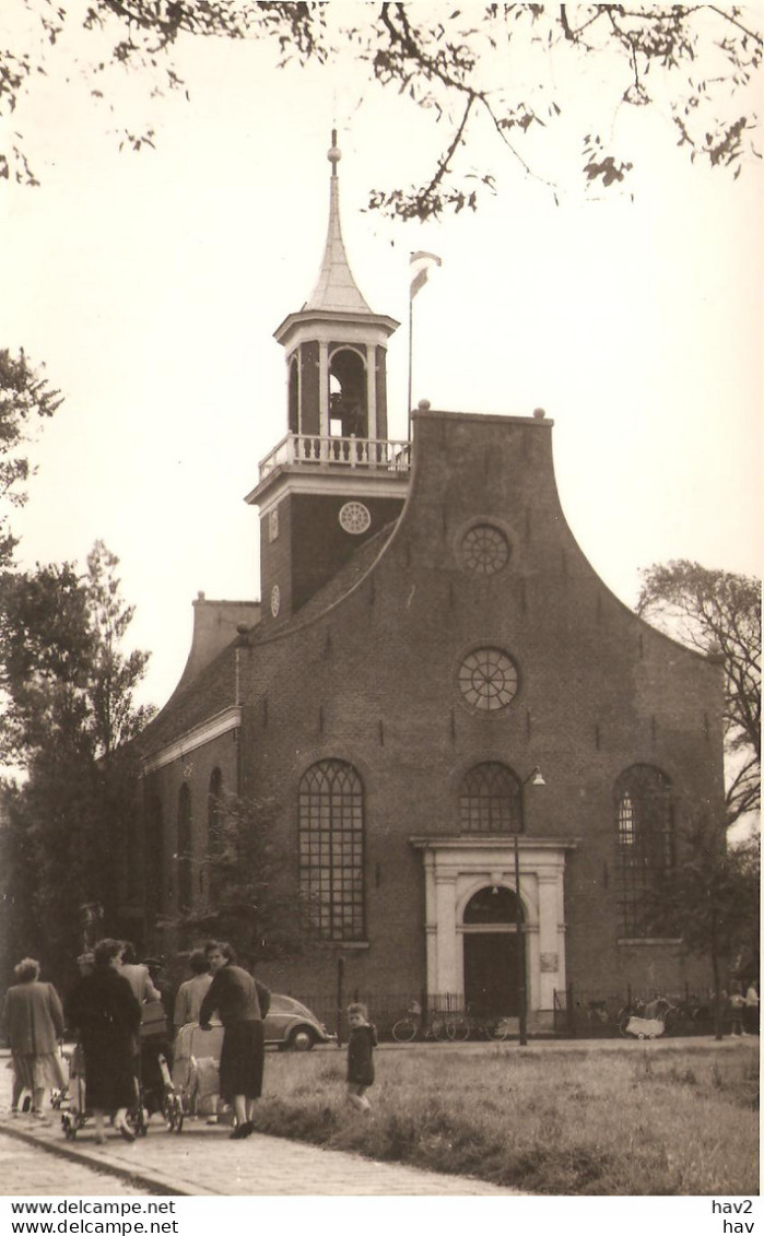 Den Helder Kerk Kinderwagens VW Foto Prentbriefkaart KE3648 - Den Helder