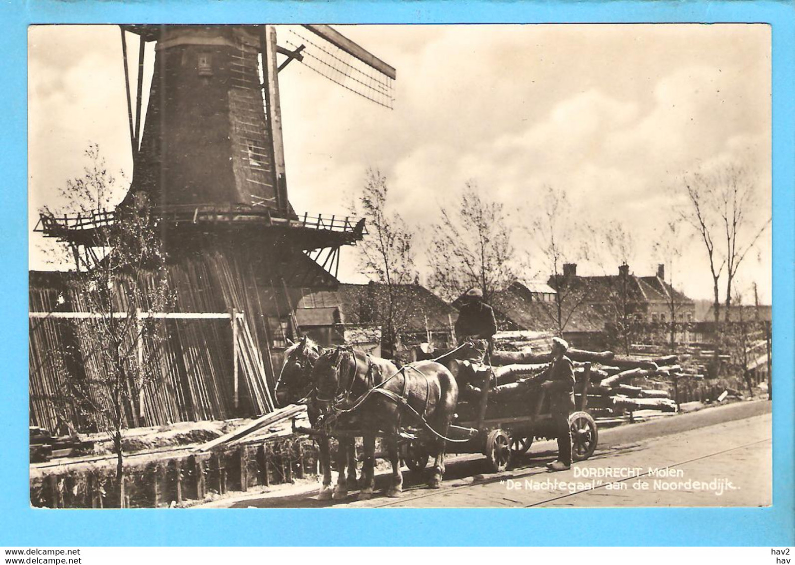 Dordrecht Paard En Wagen Molen Nachtegaal RY55958 - Dordrecht