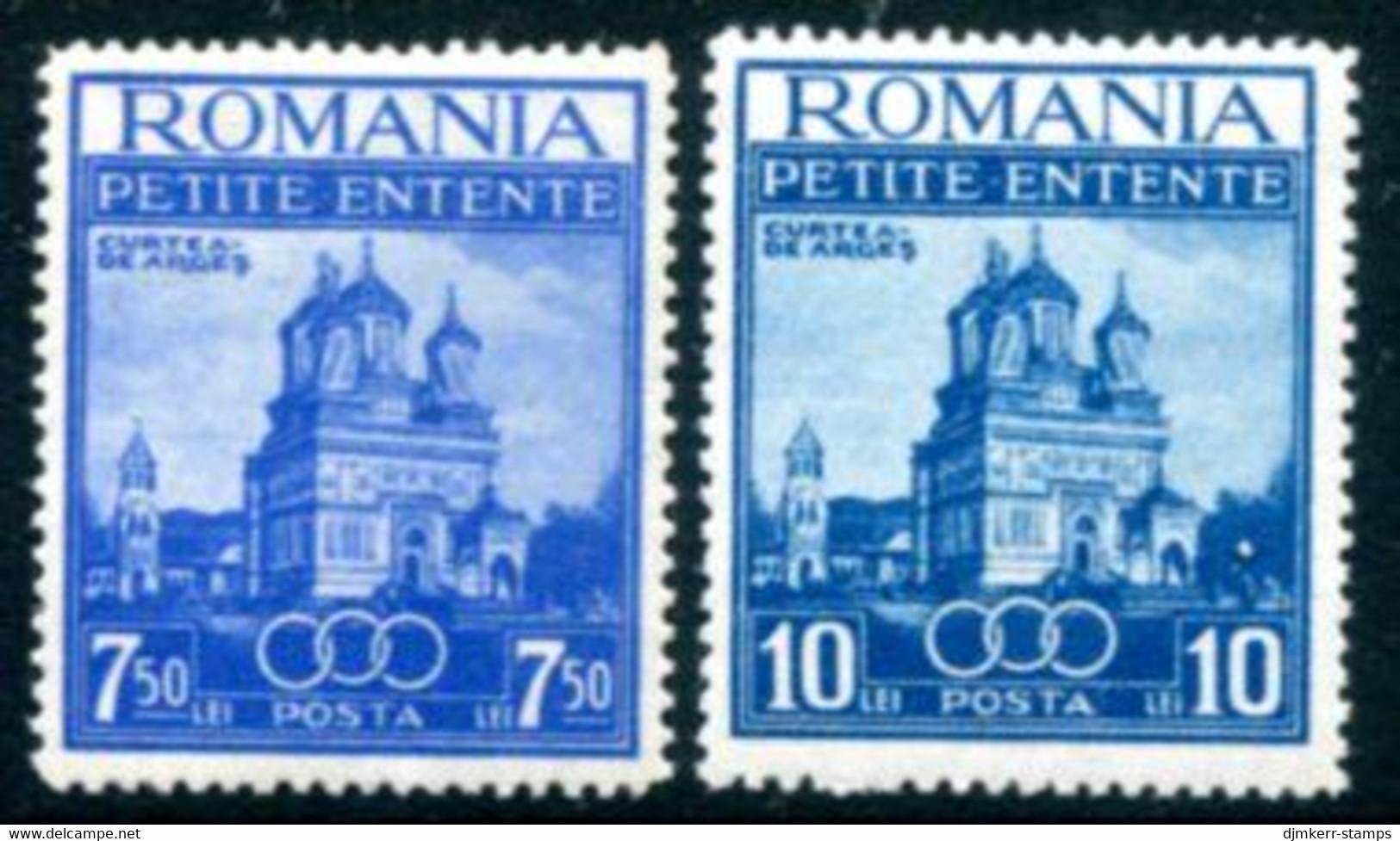 ROMANIA 1937 Little Entente Set MNH / **.  Michel 536-37 - Unused Stamps