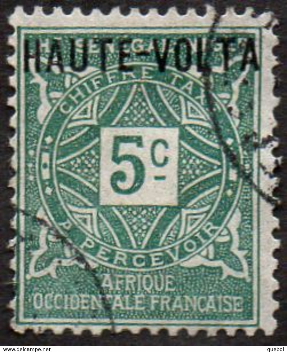 Haute Volta Obl. N° Taxe  1 - Ornements Le 5c Vert - Used Stamps