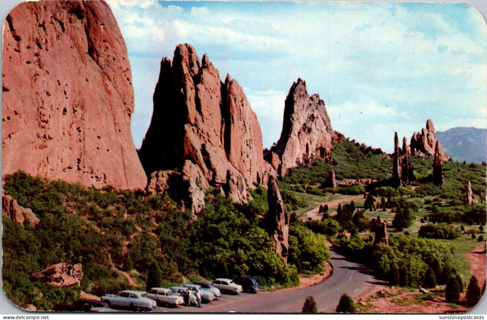 Colorado Pikes Peak Region Panorama Of Interior Of The Garden Of The Gods 1954 - Colorado Springs