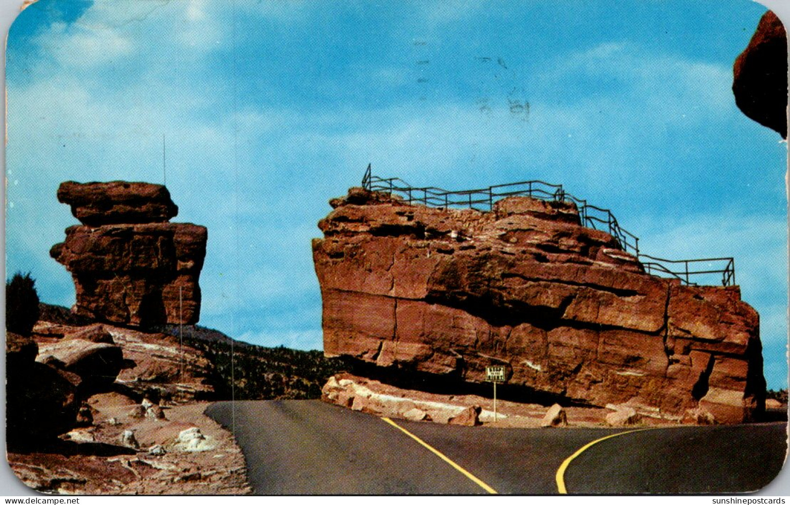 Colorado PIkes Peak Region Balanced And Steamboat Rocks In The Garden Of The Gods 1959 - Colorado Springs