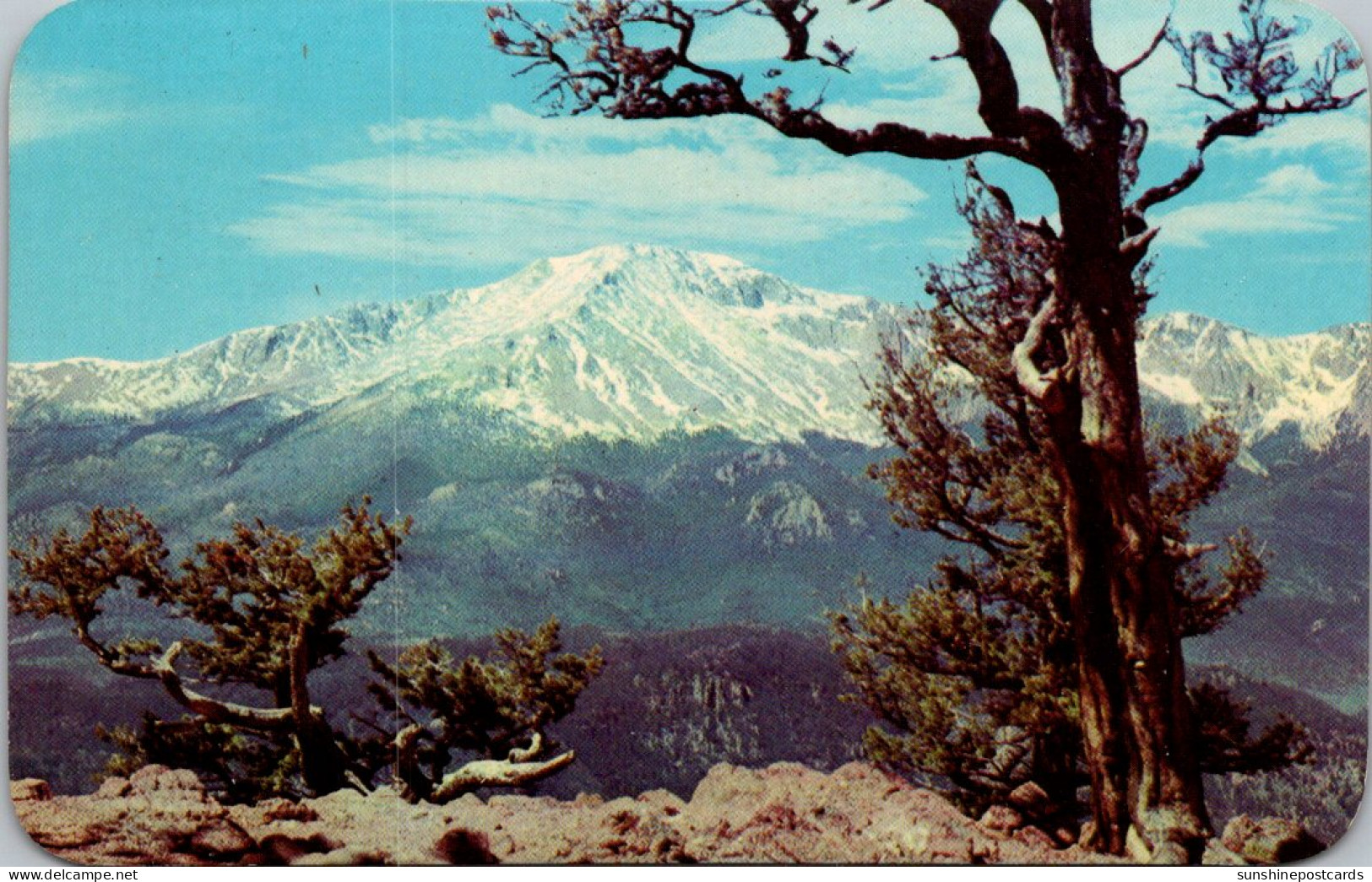 Colorado Pikes Peak Region PIkes Peak From The Rampart Range Road - Colorado Springs