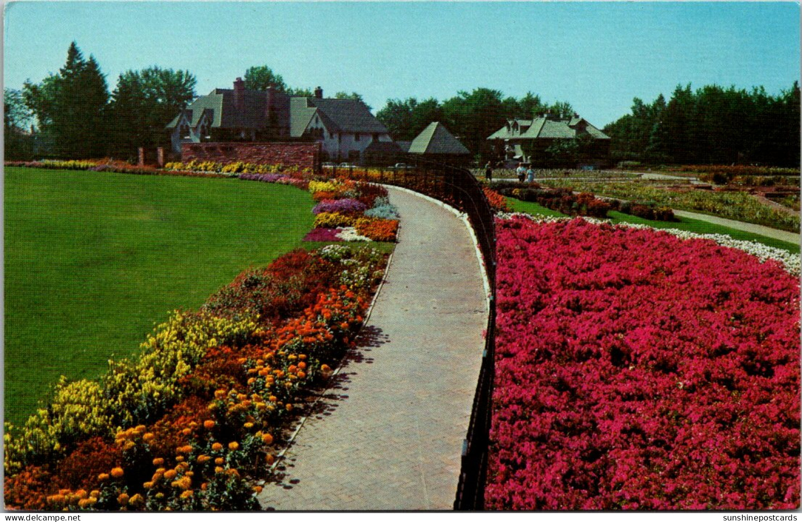 Colorado Denver Botanic Gardens View South From The Conservatory Toward Botanic Gardens House - Denver