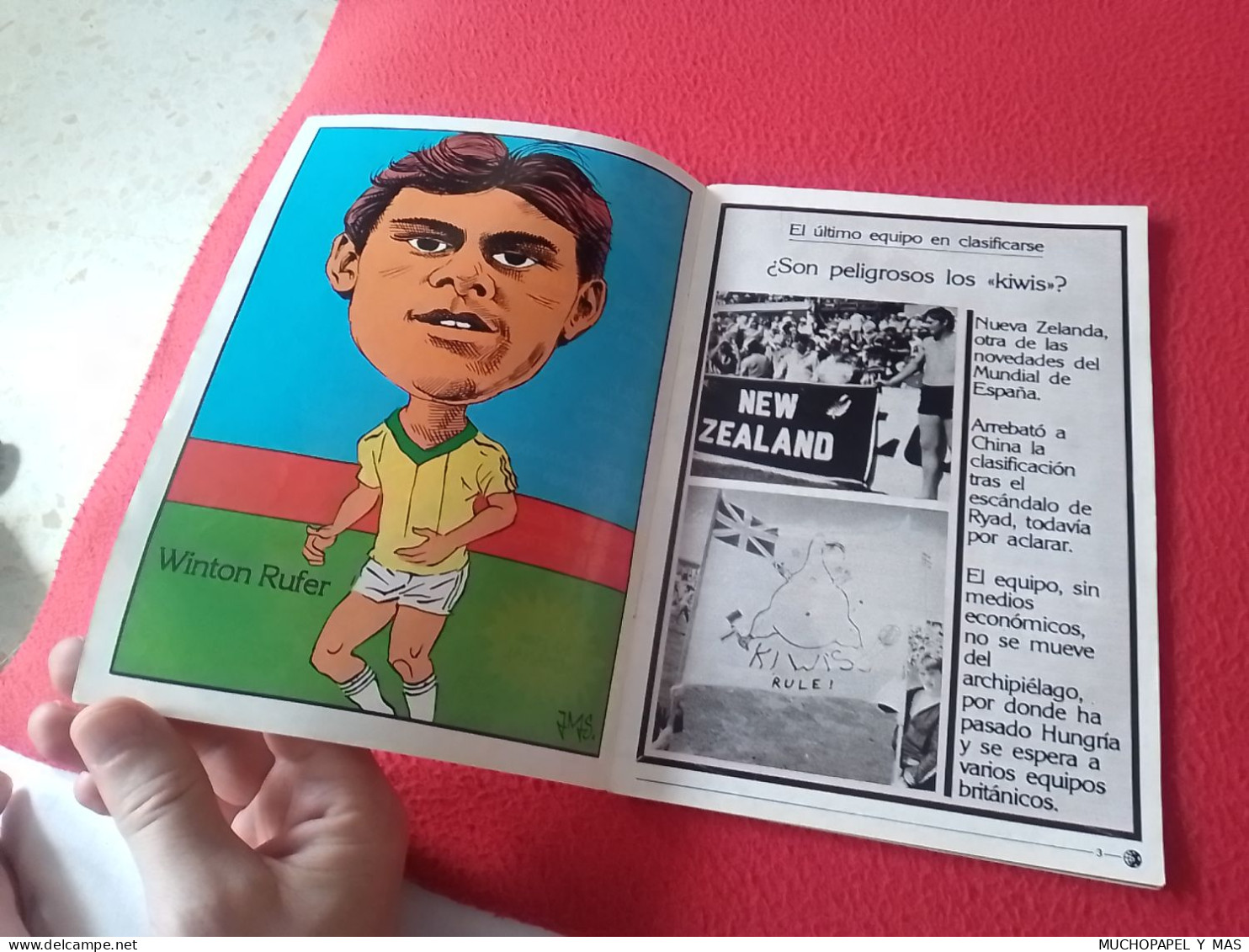 ANTIGUA REVISTA MAGAZINE FÚTBOL 24 SELECCIONES DE ORO ESPAÑA 82 Nº 18 NUEVA ZELANDA WINTON RUFER NEW ZEALAND...FOOTBALL - [4] Temas