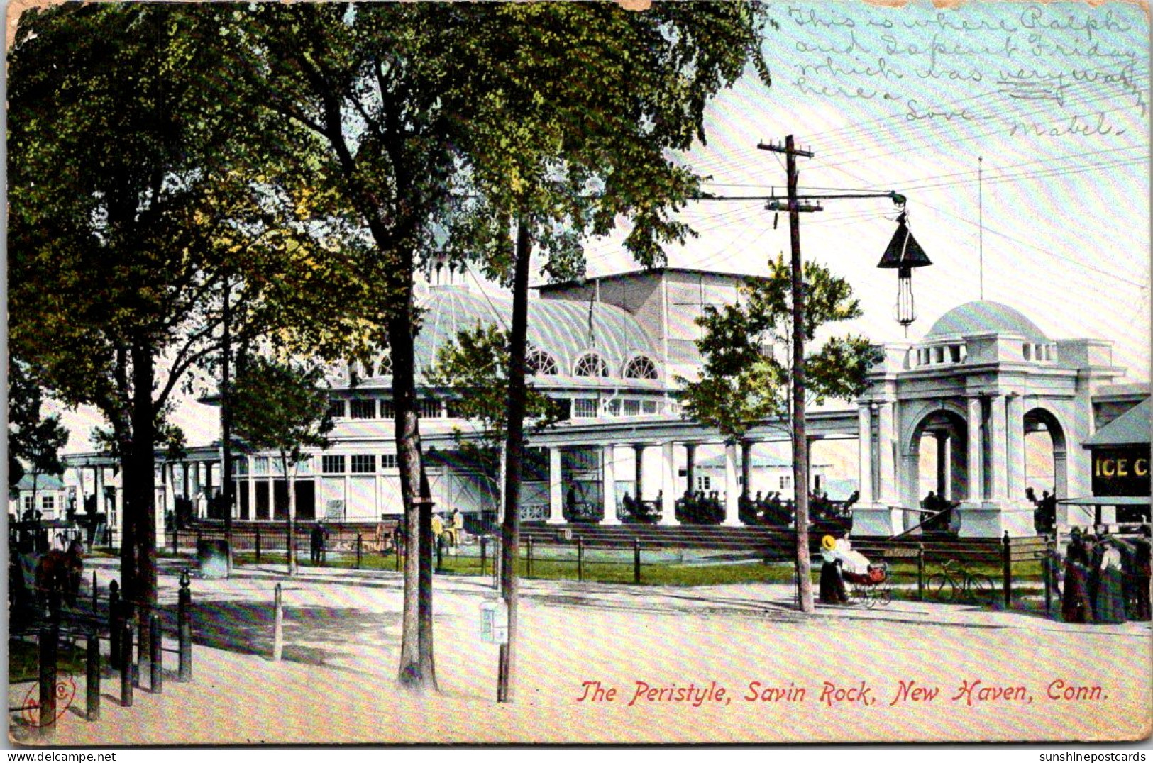 Connecticut New Haven Savin Rock The Peristyle 1906 - New Haven