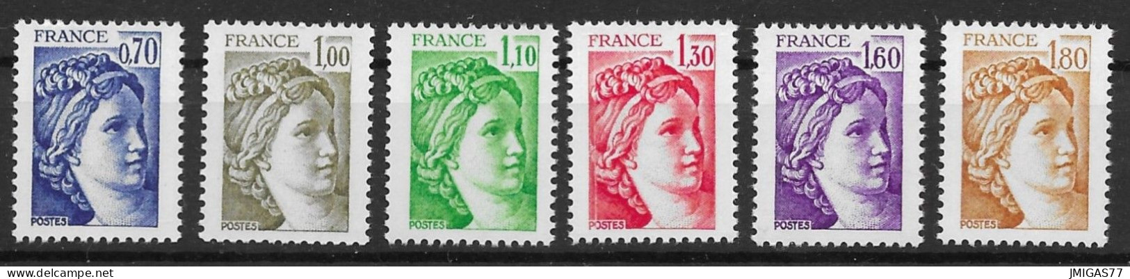 FRANCE N° 2056 à 2061 Série Complète Neuve ** MNH - Unused Stamps