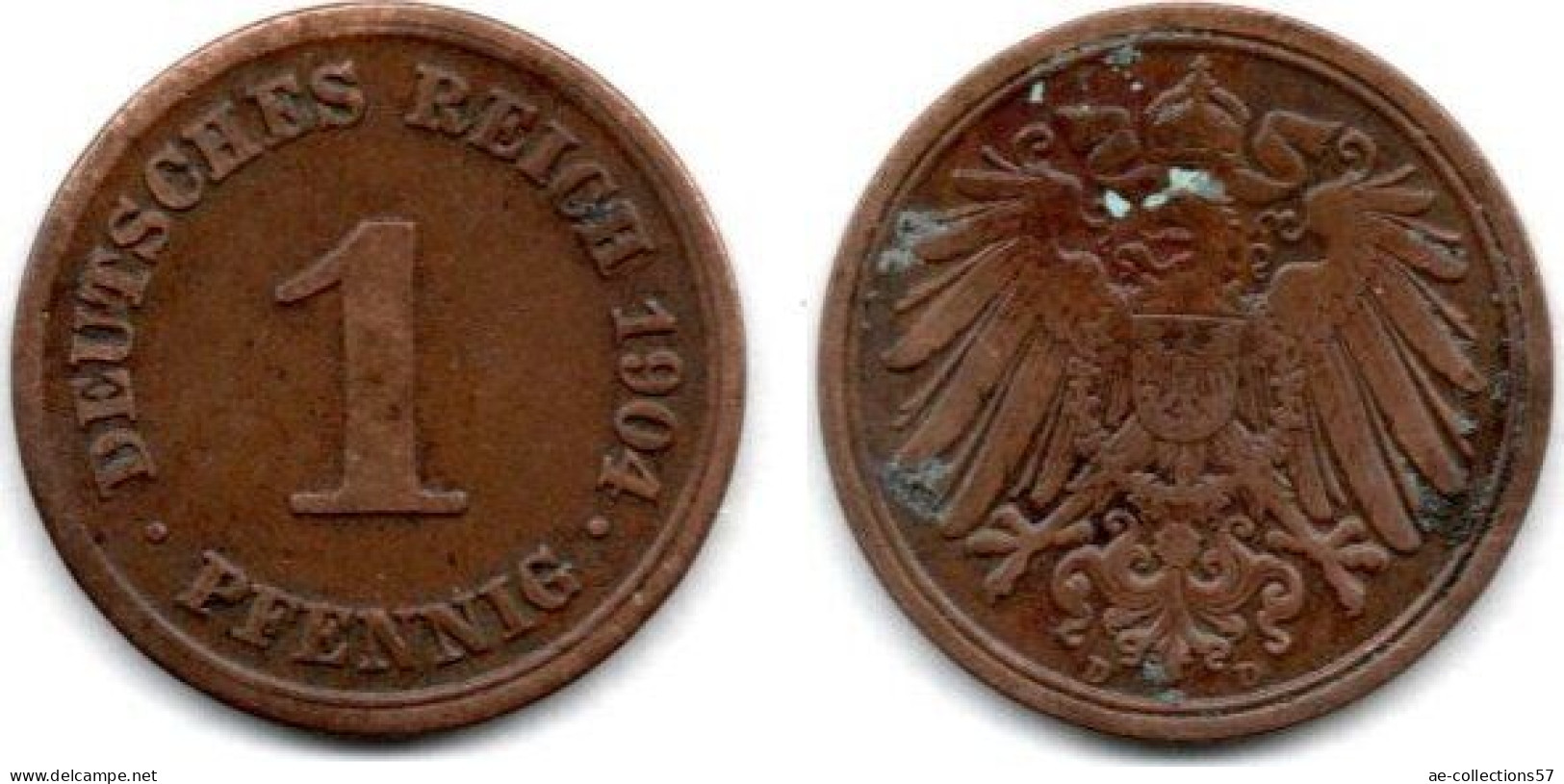 MA 24221 / Allemagne - Deutschland - Germany 1 Pfennig 1904 D TTB - 1 Pfennig