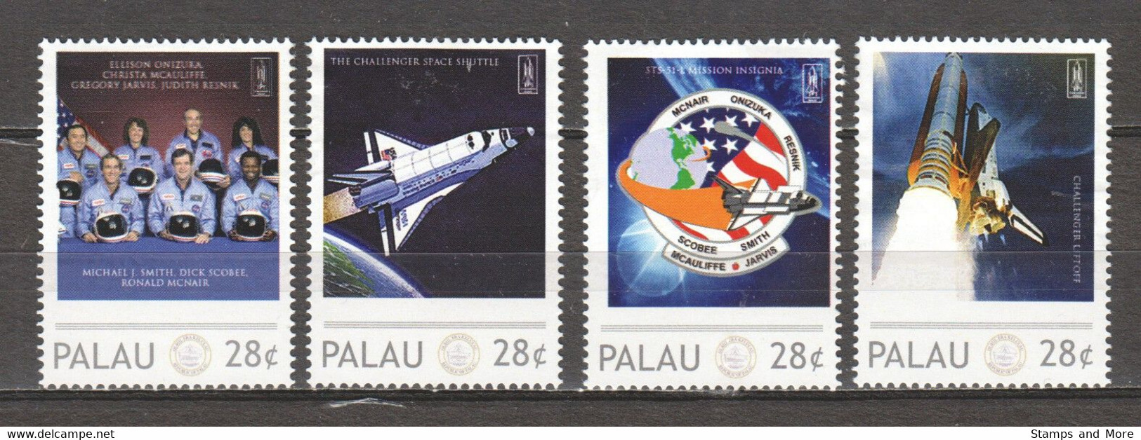 Palau - MNH Set SPACE SHUTTLE CHALLENGER (*) - Ozeanien