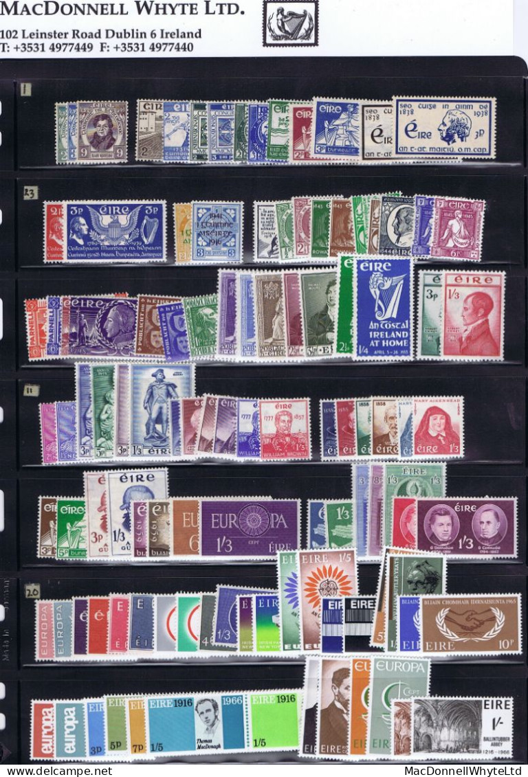 Ireland Commemoratives 1929 To 1986 Complete Mint Unmounted Never Hinged, Includes Miniature Sheets - Unused Stamps