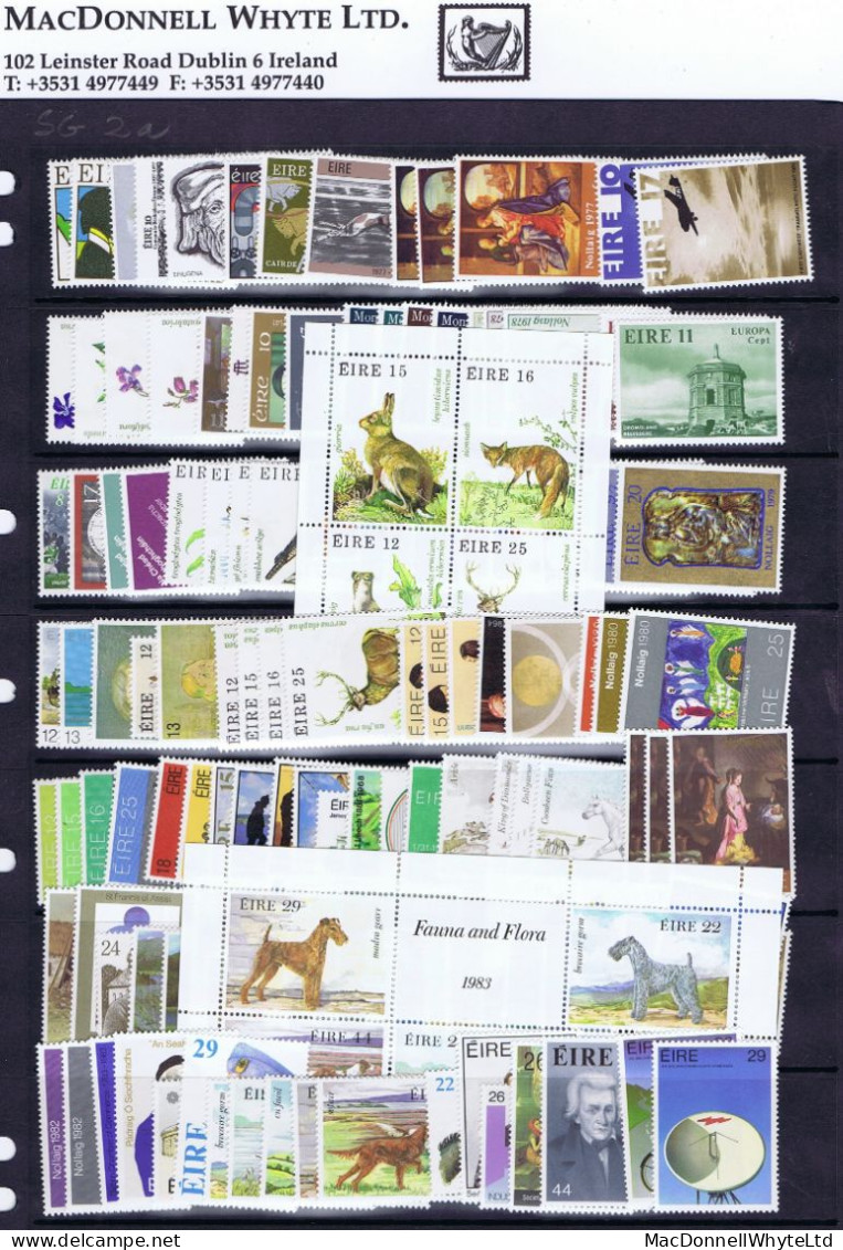 Ireland Commemoratives 1929 To 1986 Complete Mint Unmounted Never Hinged, Includes Miniature Sheets - Ungebraucht